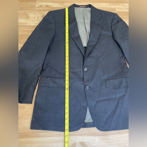 ‼️SOLD‼️Vintage Furmans Men's Two-Button Wool Blazer Suit Jacket Gray 42R - Picture 10 of 14